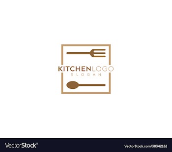 abstract kitchen restaurant logo design