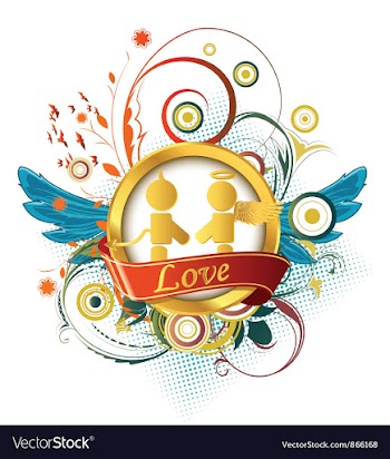 Abstract label vector image