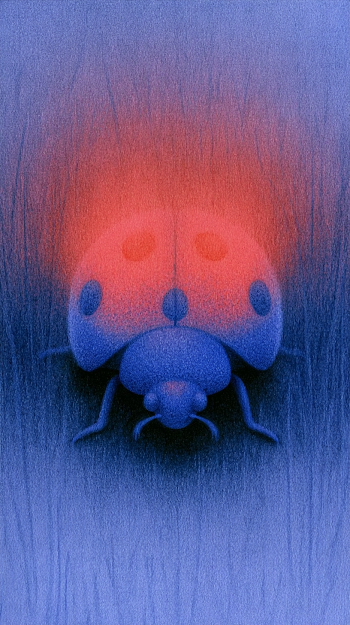 Abstract Ladybug Artwork