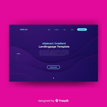 Abstract landing page template