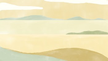 Abstract landscape desktop wallpaper seaside | Free PSD - rawpixel