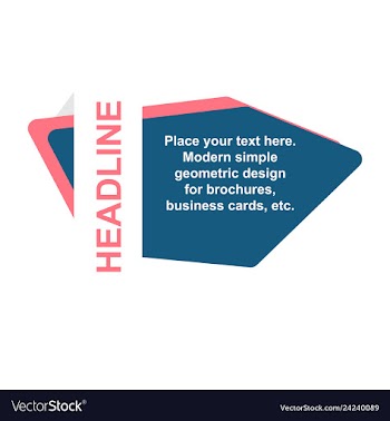 Abstract layout background headline vector image