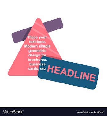 Abstract layout background headline vector image
