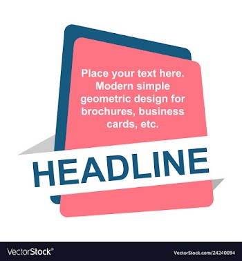 Abstract layout background headline vector image