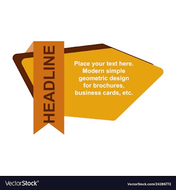 Abstract layout background headline vector image