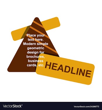 Abstract layout background headline vector image