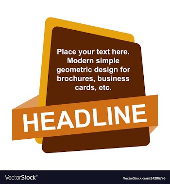 Abstract layout background headline vector image