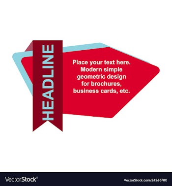 Abstract layout background headline vector image