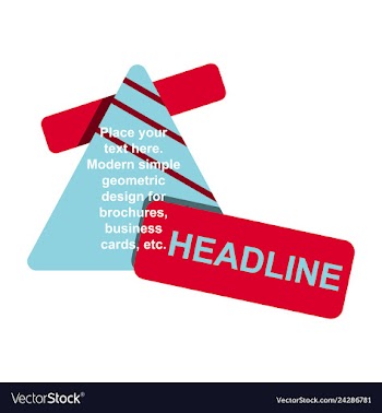 Abstract layout background headline vector image