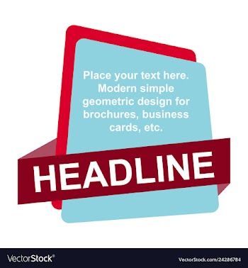 Abstract layout background headline vector image