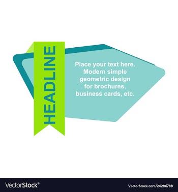 Abstract layout background headline vector image