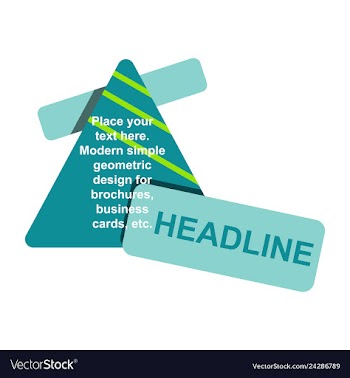 Abstract layout background headline vector image