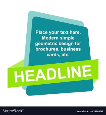 Abstract layout background headline vector image