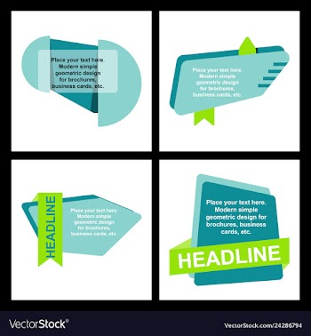 Abstract layout background headline vector image