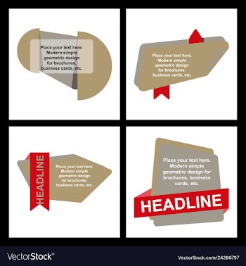 Abstract layout background headline vector image