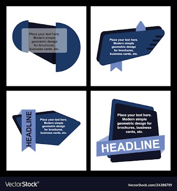 Abstract layout background headline vector image