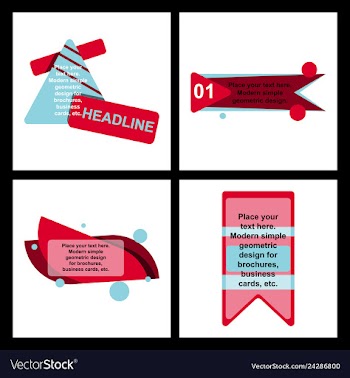 Abstract layout background headline vector image