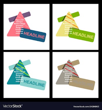 Abstract layout background headline vector image