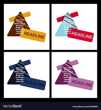 Abstract layout background headline vector image