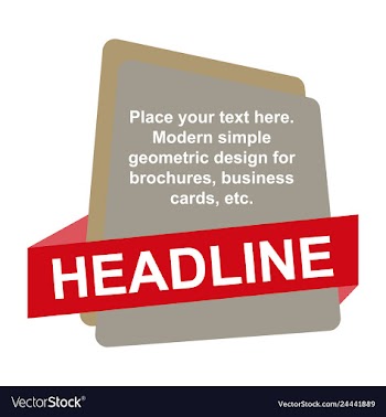 Abstract layout background headline vector image
