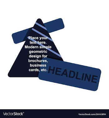Abstract layout background headline vector image