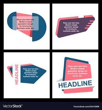 Abstract layout background headline vector image