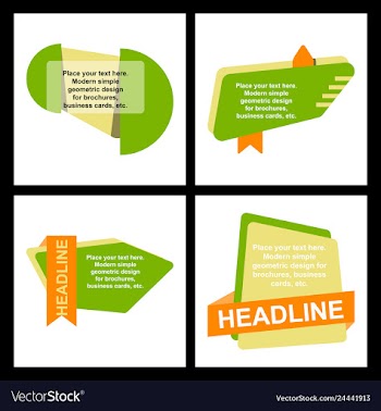 Abstract layout background headline vector image