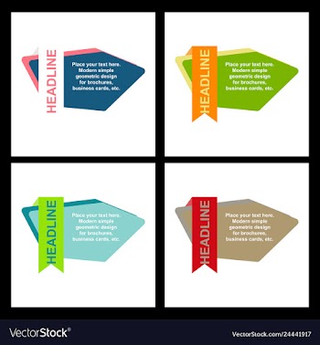 Abstract layout background headline vector image