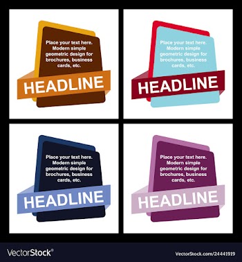Abstract layout background headline vector image