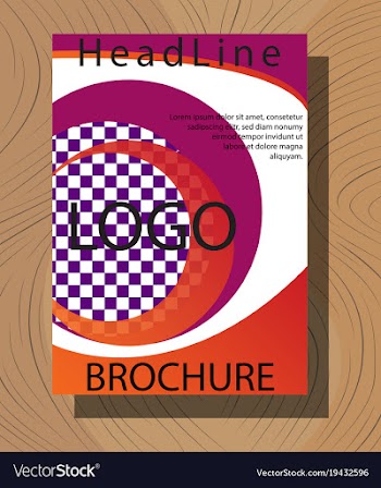 Abstract layout background set for art template vector image