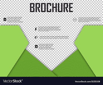 Abstract layout brochure cover design info text vector image