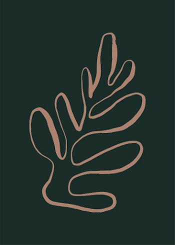 Abstract leaf line art, aesthetic | Free Photo - rawpixel