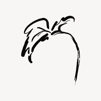 Abstract leaf line art, Chinese | Free Photo - rawpixel