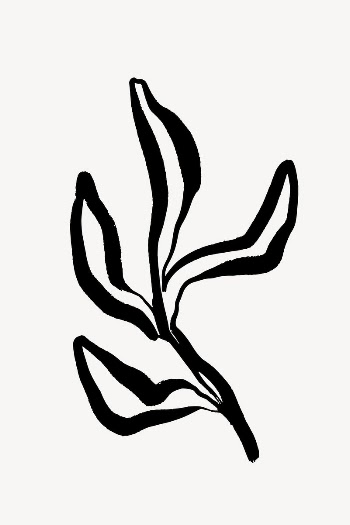 Abstract leaf line art, Chinese | Free Photo - rawpixel
