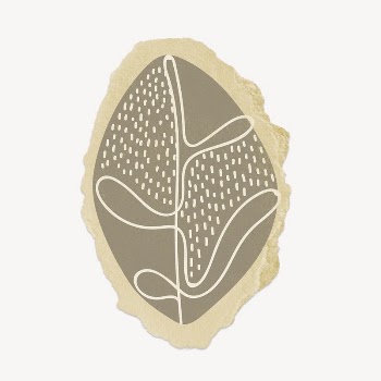 Abstract leaf shape collage element, | Free PSD - rawpixel