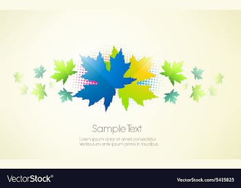 Abstract leaves vector image