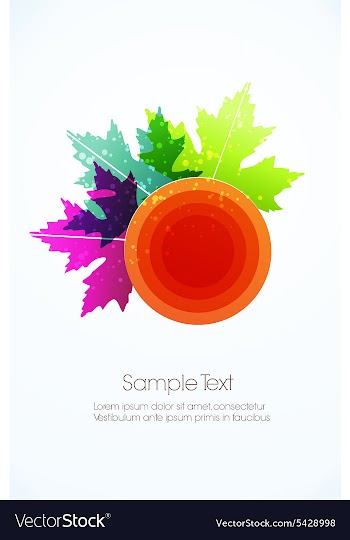 Abstract leaves vector image