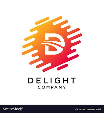 Abstract letter d logo design vector image
