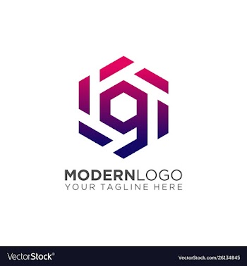 Abstract letter g logo design vector image