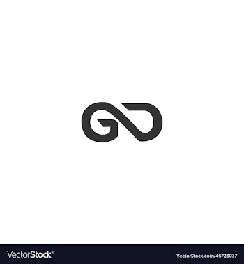 abstract letter gd logo design