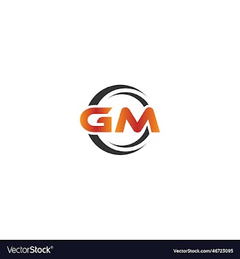 abstract letter gm logo design