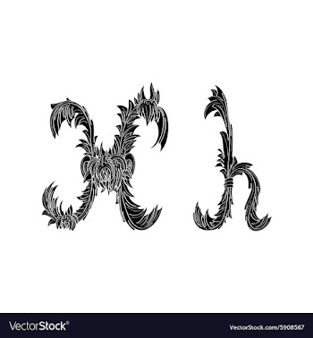 Abstract letter H logo icon black and white design vector image