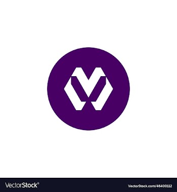 abstract letter m logo concept