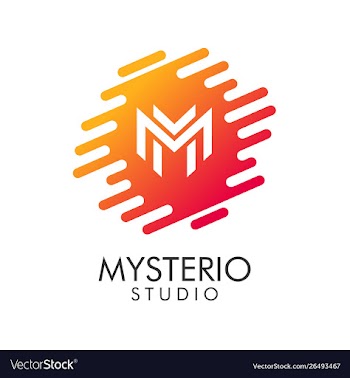 Abstract letter m logo design vector image