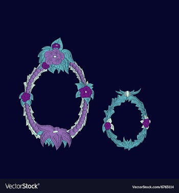 Abstract letter O logo icon in Blue tropical vector image