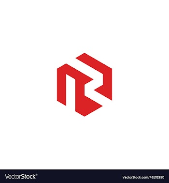 abstract letter r logotype