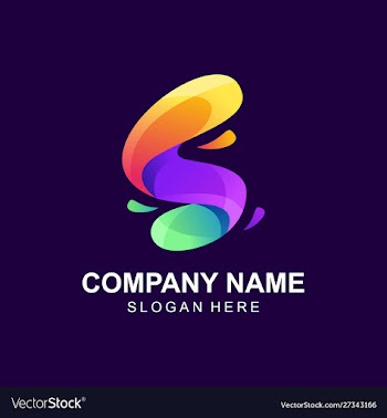 Abstract letter s logo design inspiration vector image