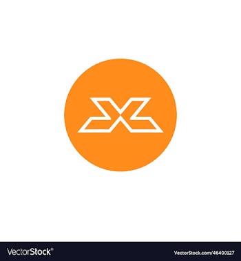 abstract letter x concept design
