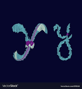 Abstract letter Y logo icon in Blue tropical vector image