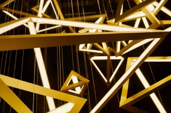 Abstract lighting from Clerkenwell Design Week